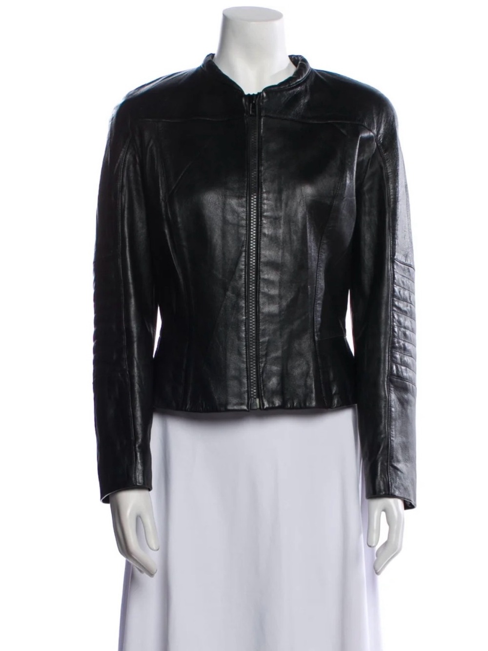 Vintage 2000’s MUGLER Black Leather Biker Jacket